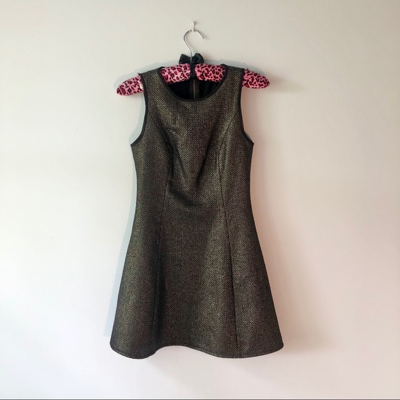 Dresses & Skirts - Black and Gold Sleeveless Fit & Flare Dress XS